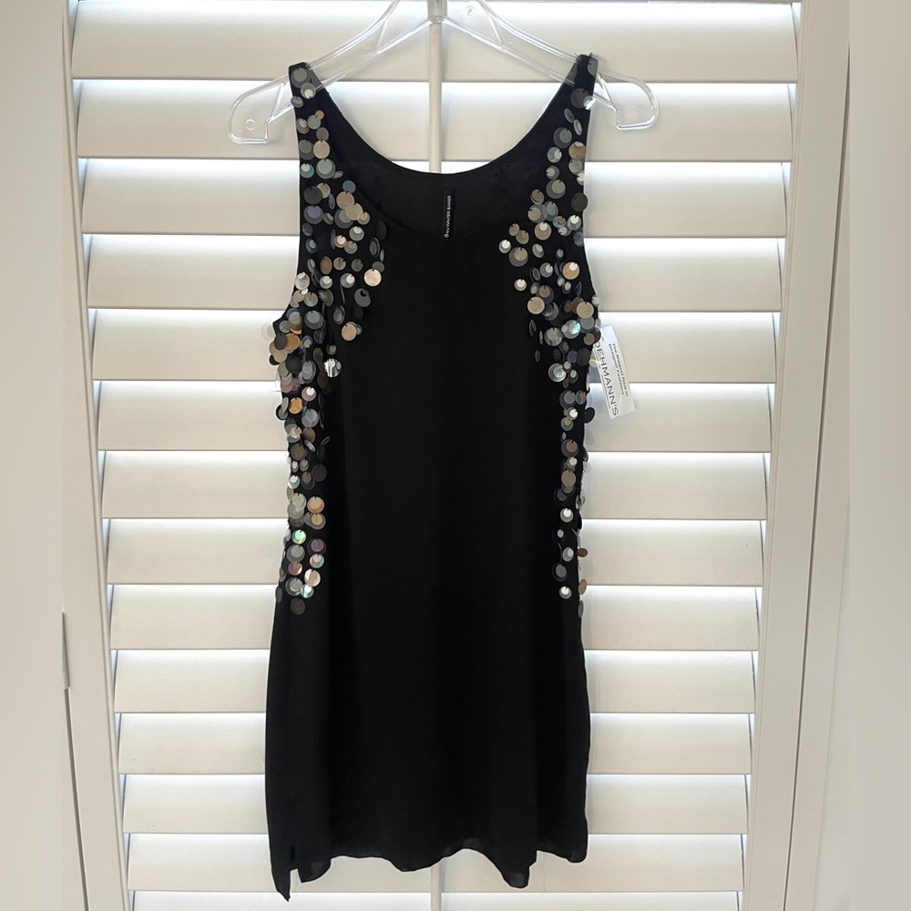NWT W118 Walter Baker Black Sequin Dress